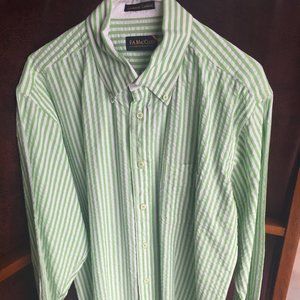 Mens Seersucker shirt. F.A MacCluer. L